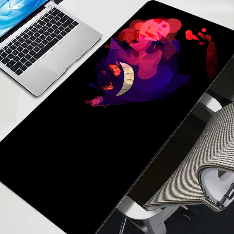 Pokémon Gengar "Vaporwave Shadow" XXL Gaming Mouse Pad: Psychadelic Purple Desk Mat