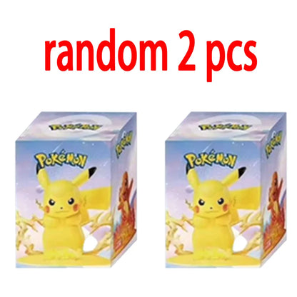 12 style Pok é mon Action Dolls Pikachu Blind Box Anime Models Desktop Decorations Pok é mon Toys Children's Birthday Gifts