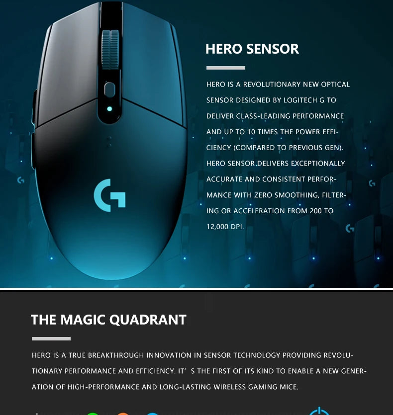 Logitech G304 /G305 FPS Gaming Mouse 1ms Low Latency Wireless LIGHTSPEED Technology