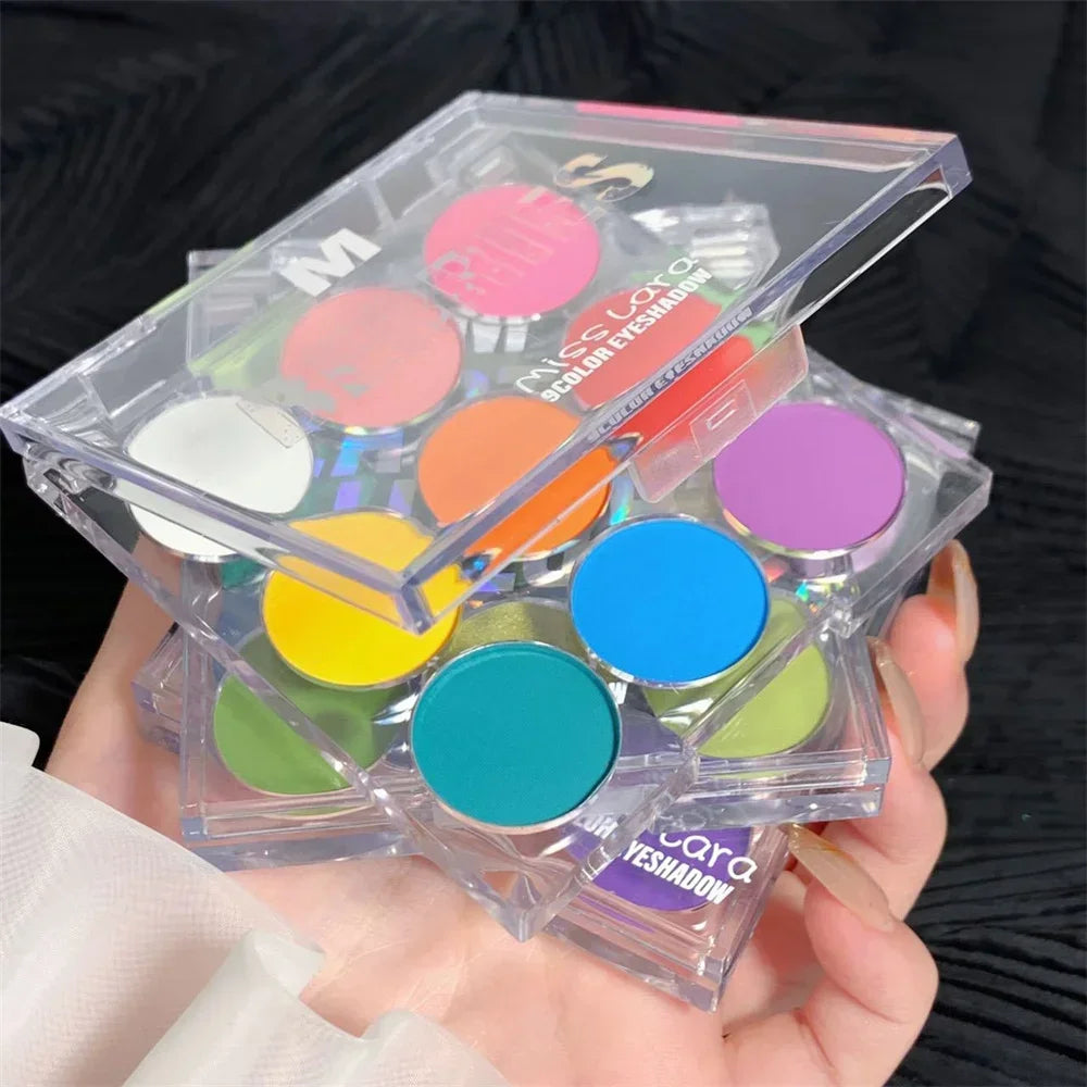 9 Colors Eye Shadow Palette Summer Pearl Matte Fine Shimmer Eyeshadow Powder Long Lasting Charming Eyes Make Up Palette Cosmetic