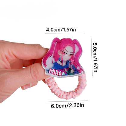 Creative Girls Group Hair Accessories Acrylic Hair Clips & Elastic Hair Bands, Lovely Birthday Gifts for Little Girls