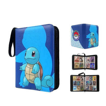 Pokemon Card Anime Figure Card Storage Bag Photo Album Collect Album Loose Leaf Pu Zipper Game King Fans Pikachu Card Pack Toys