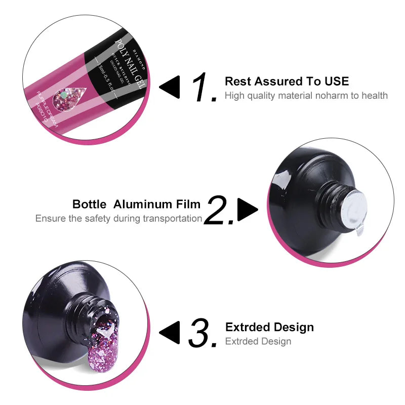 LIMEGIRL Nail UV Gel Polish Set With UV Lamp And Drill Machine Base&Top Coat for Manicure Gel Nail Polish Soak Off Acrylic Kit
