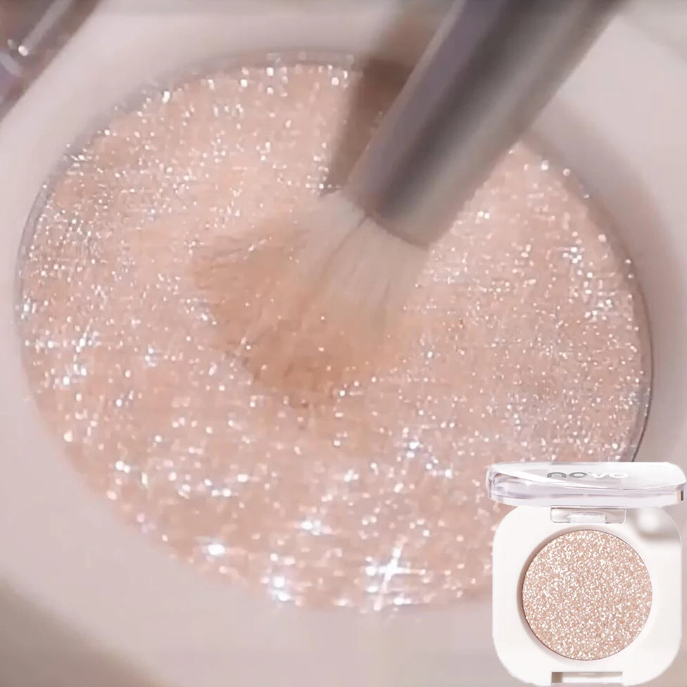 Monochrome Glitter Champagne Eyeshadow Diamond Waterproof Matte Eyeshadow Palette Pearlescent Glitter Shiny Eyes Makeup Cosmetic