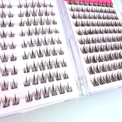 Easy to Apply 10 Rows Self-Adhesive False Eyelashes  for Natural Daily Glam
