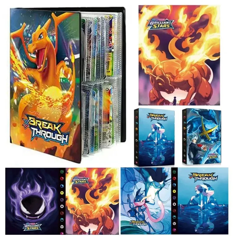 NEW Pokemon Charizard Cards Album Book 240PCS Pok é mon Game Card Album VMAX GX EX Holder Collection Binder Folder Kids Gifts