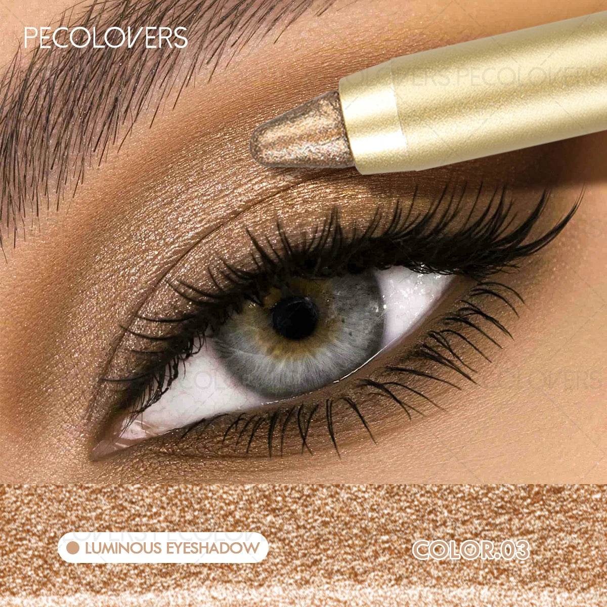 1PC Shimmer Glitter Contouring Eyeshadow Pencil - Double-headed Lazy Eyeshadow Stick, Ideal Gift for Women