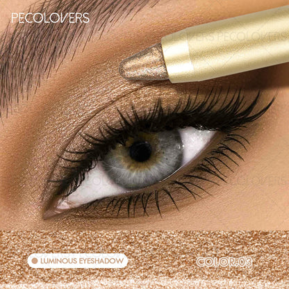 1PC Shimmer Glitter Contouring Eyeshadow Pencil - Double-headed Lazy Eyeshadow Stick, Ideal Gift for Women