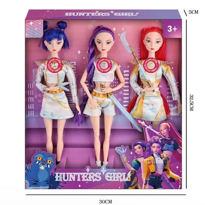 K-Pop Demon Hunters 3-Doll Set: Bandai 11.5" Musical Trio