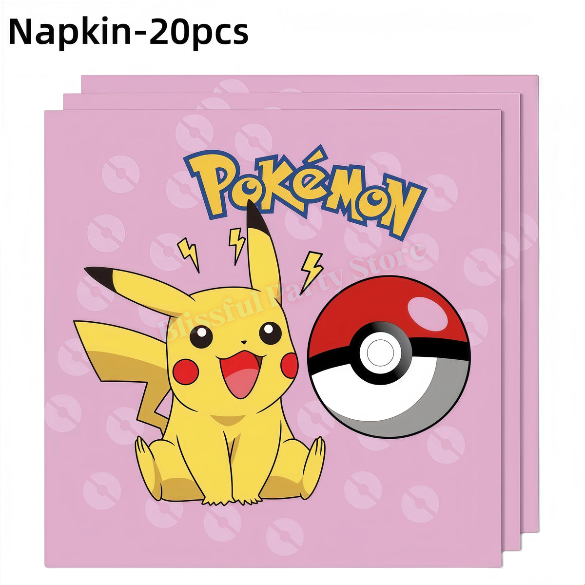 Pokemons Birthday Party Decoration Lightning Pikachu Balloon Tableware Kit Cup Plate Gift Bag Kid Favor Gift Baby Shower Supplie