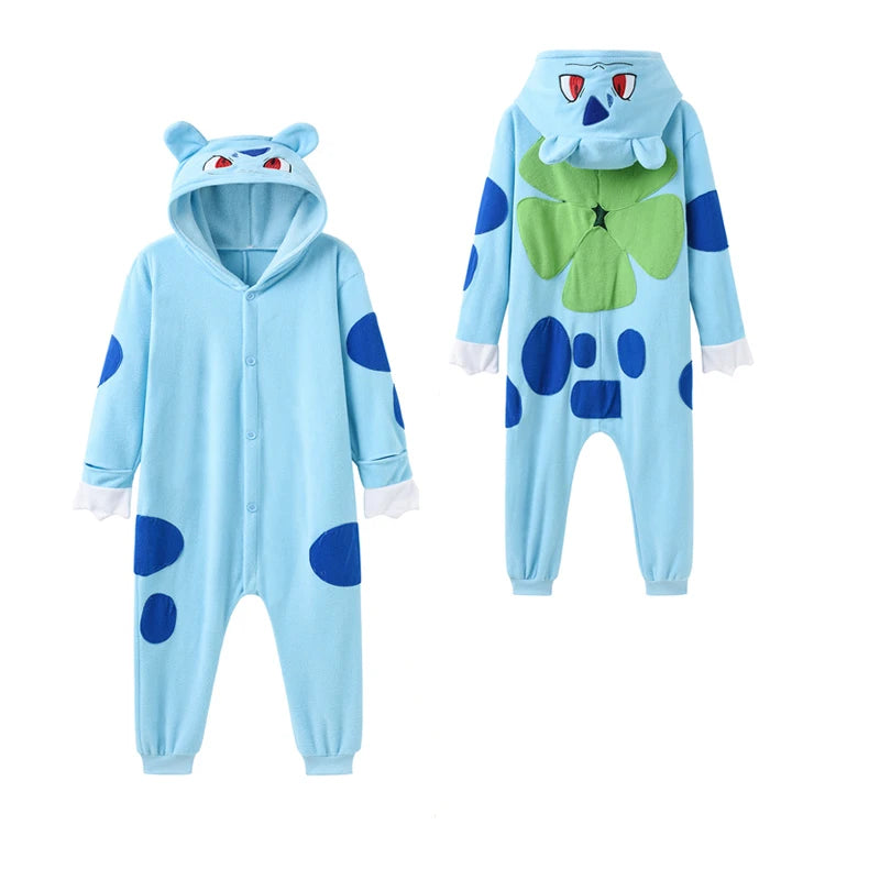 Cartoon Kigurumi Dragon Onesie Boys Halloween Festival Party Cosplay Costume Kids Pajama Children Charizard One Piece Outfit