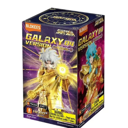 Original Blokees Saint Seiya Galaxy V1V2V03V4 Athena Aries Mu Aiolia Aldebaran Kiki Shiryu Lionet Ban FigureChildren ToysGift
