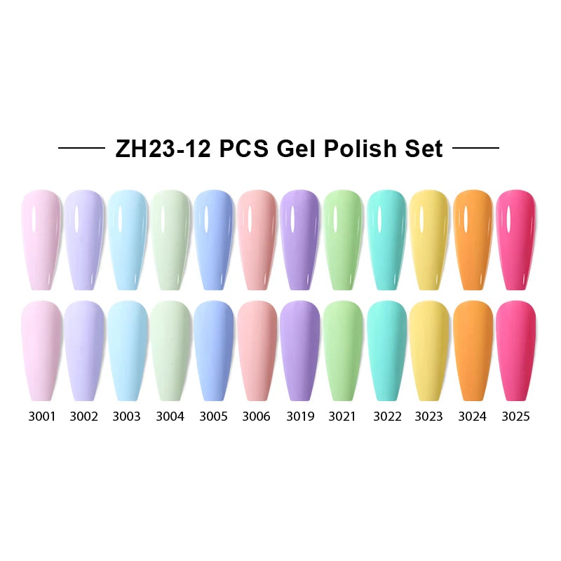 NAILCO 15ml Gel Nail Polish Set 30pcs/Lot Gel Polish Nail Soak Off UV LED Semi-Permanent Varnishes Nail Art Salon Free Shipping