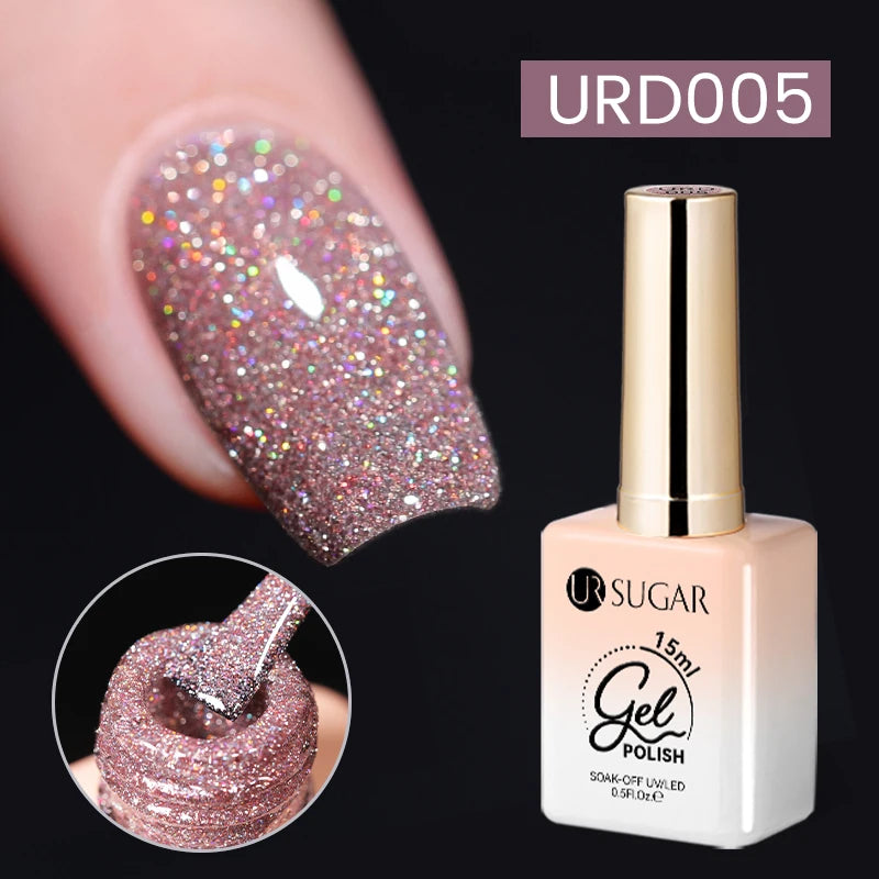 UR SUGAR 15ml Jelly Milky White Translucent Color Gel Polish Semi Permanent UV Gel Nail Art Soak Off Gel Varnish Latest Fashion