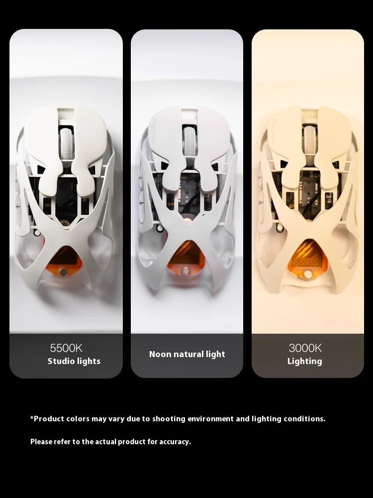 Angry Miao AM Infinity Mouse Tri Mode Wireless Mouse Paw3950 8000Hz Lightweight Hollow Out Magnalium Gaming Mice PC Accessories