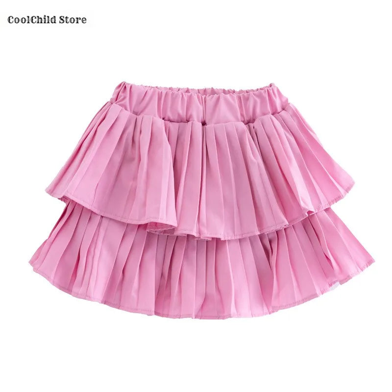 Girls Hip Hop Off Shoulder Crop Top ‌Street Dance Skirts Cargo Pants Children Streetwear Jeans Kids K-pop Girl Group Clothes Set