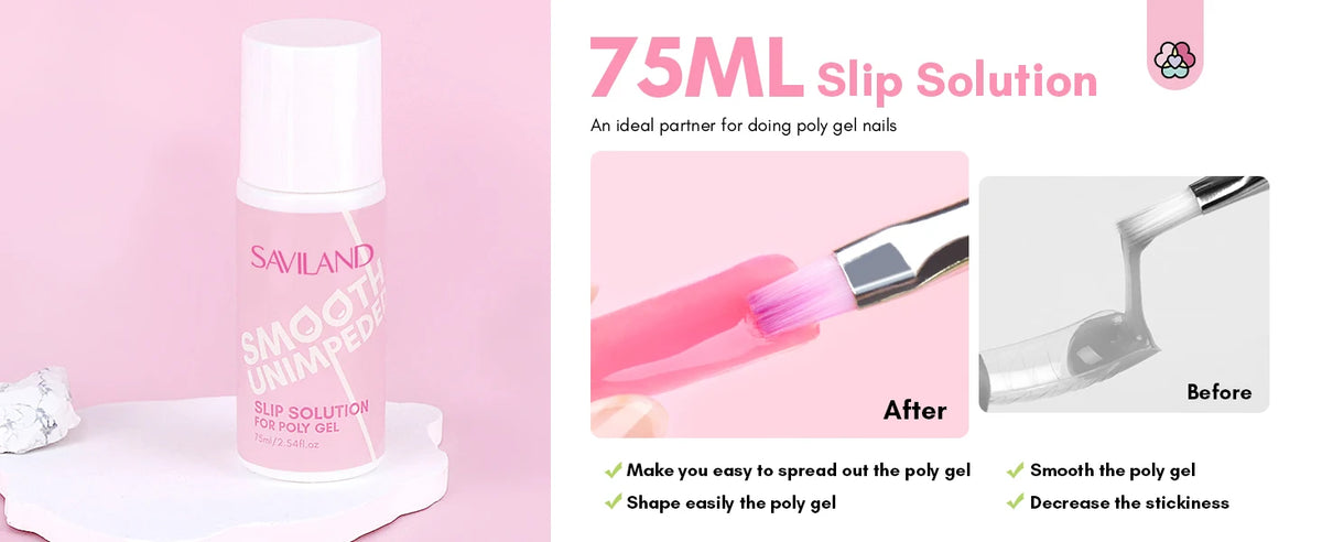 Saviland 7 Colors All In One Poly Gel Kit with UV Light Nail Drill Slip Solution for Nail Extension Home Salon DIY