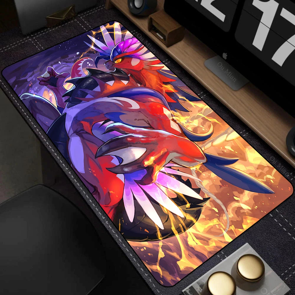 Mouse Pad Gamer XXL Mouse Mat P-pokemon Desk Mats Table of Office Carpet Gamer Natural Rubber Mice Pad Lockrand Mousepad 90x40cm