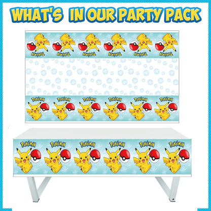 Pokemon Birthday Party Supplies Pikachu Party Decorations Foil Balloons Blowouts Tableware Plate Napkin Baby Shower Supplies Toy