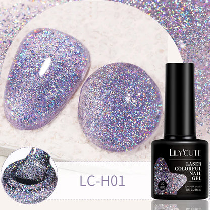LILYCUTE 7ml 9D Cat Magnetic Gel Nail Polish Iridescent Magnet Semi Permanent Soak Off UV LED Manicure For Nail Art Gel Varnish