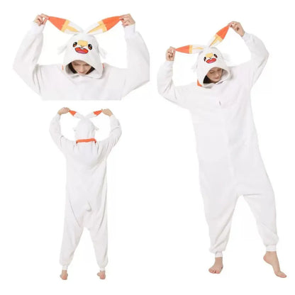 In Stock Snorlax Squirtle Mewtwo Onesie Gengar Cosplay Costume Halloween Adult Anime Cute Cat Eevee Boys And Girls Pajamas