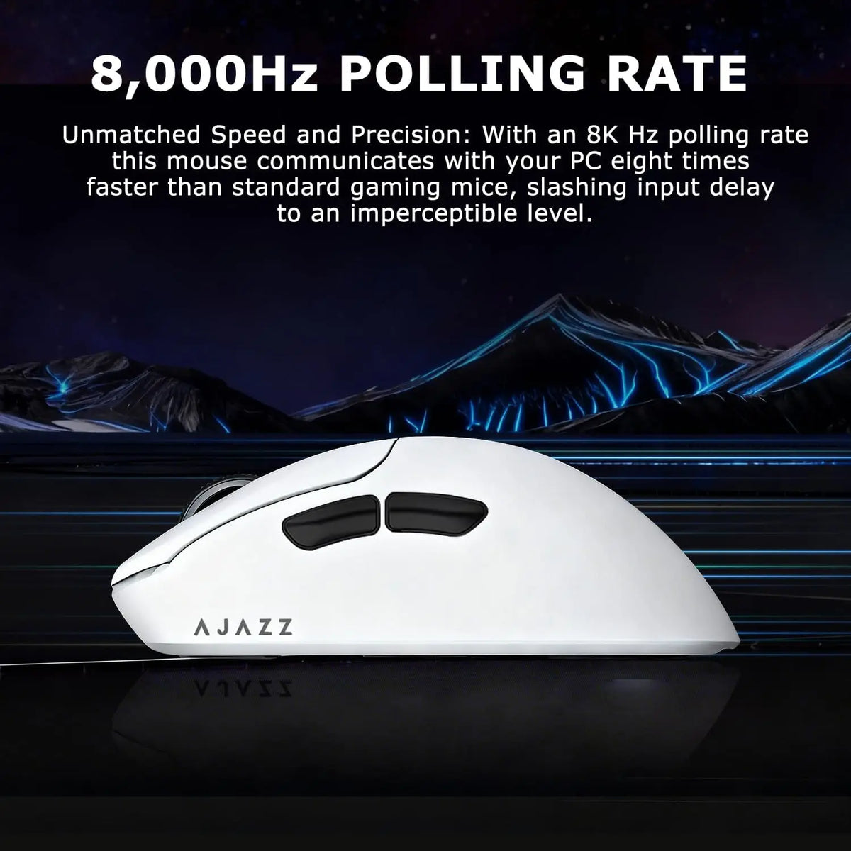 Ajazz AJ179 Apex AJ179PRO 8kHZ Wireless  Gaming Mouse PAW3950 Sensor 30000DPIR GB Charging Dock Macro Defines The Wired Mouse