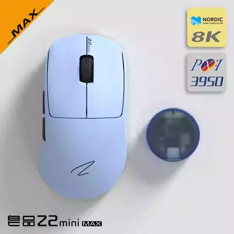 Zaopin Z2 Mini Wireless Mouse 3modes 8k Paw3950  Bluetooth Game Mouse Nordic 52840 Lightweight Customized Gaming Accessory Gifts