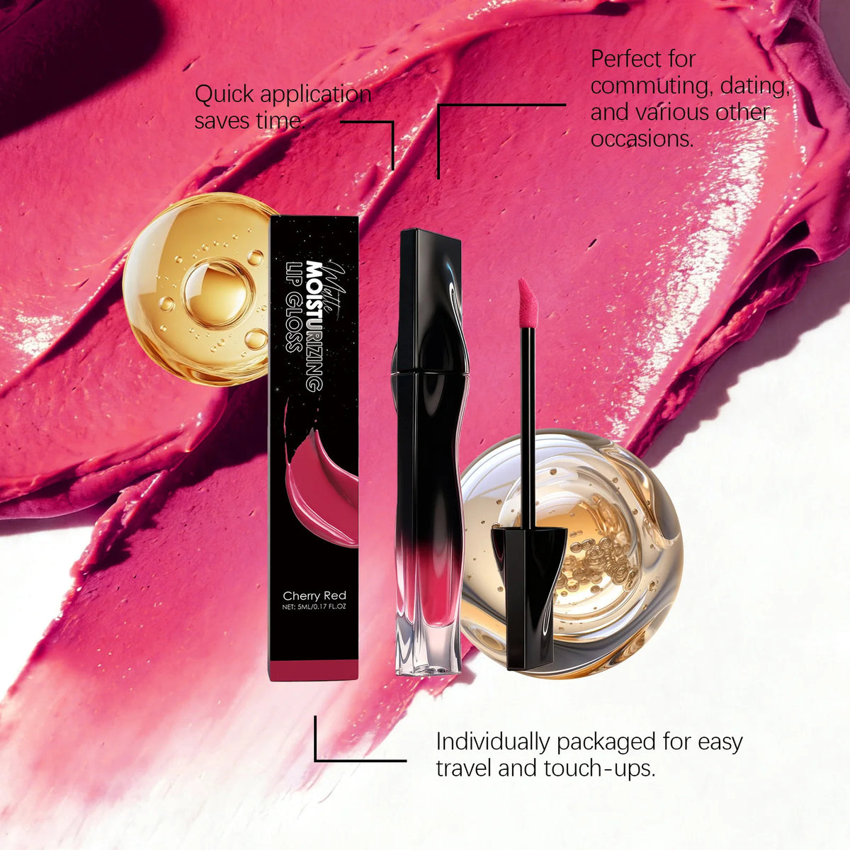 Premium Matte Lip Balm Smooth Matte Finish Reduce Dry Lines Lasting Pigment Natural Look Lightweight Moisturize 6-Color Lipstick