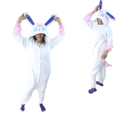 TAKARA TOMY Pokemon Kigurumi Onesie Snorlax Eevee Squirtle Gengar Pijama Cosplay Costume Halloween Adult Anime Umbreon Pajamas