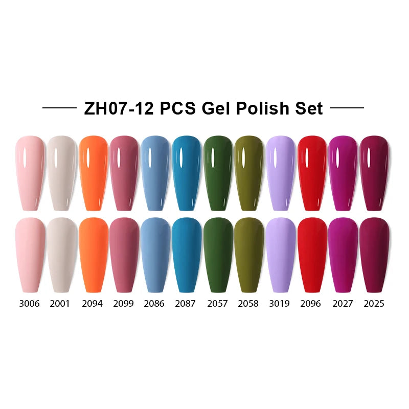 NAILCO 15ml Gel Nail Polish Set 30pcs/Lot Gel Polish Nail Soak Off UV LED Semi-Permanent Varnishes Nail Art Salon Free Shipping