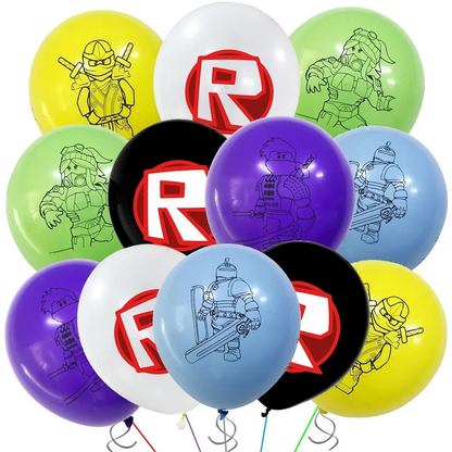 Cartoon Latex Balloons 12inch Lots Package Birthday Party Roblox Kids Favors Birthday Baby Shower Supplies Balloon Decorations