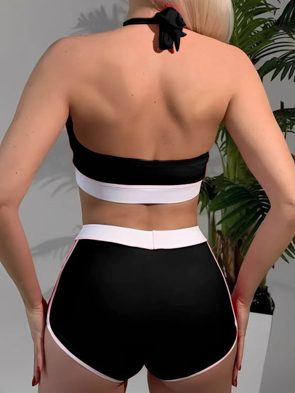 2026 High Waist Bikinis Women Padded Halter Swimwear Female Sexy Sporty Swimsuit Bathers Bathing Swimming Swim Suit Beachwear