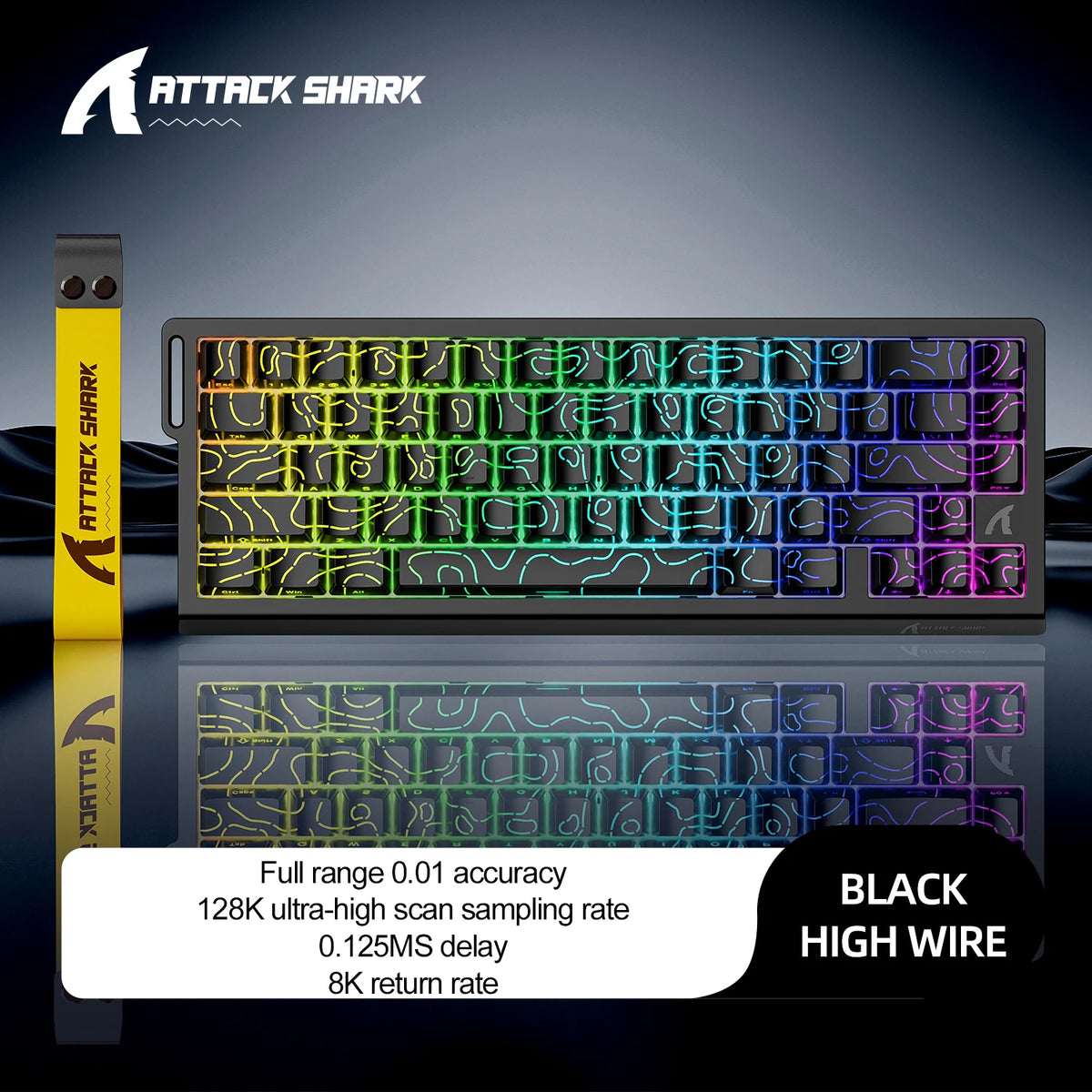 Magnetic Switch Keyboard ATTACK SHARK X68HE Wired and FREEWOLF F68 Wired F68Pro Wireless for Pro Gaming 8K Hz 0.01mm Rapid Trigg