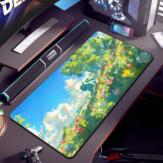 Cartoon HD Print Psyduck Anime Mouse Pad Large Gamer Keyboard Pokemon Desk Mouse Mats Gaming Notebook Office Convenient Mousepad