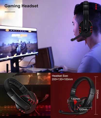 T-WOLF 4-in-1 Ultimate Gaming Combo: RGB Keyboard, Mouse, Headset & Pad