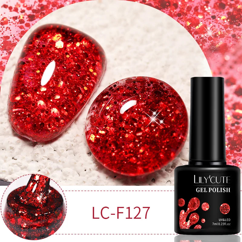 LILYCUTE 7ml 9D Cat Magnetic Gel Nail Polish Iridescent Magnet Semi Permanent Soak Off UV LED Manicure For Nail Art Gel Varnish