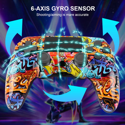 GAMINJA P47 Wireless Bluetooth Controller Gamepad With 6-axis Gyroscope PC Joystick touchpad Dual Vibration For PS4 PC Wins 7 8