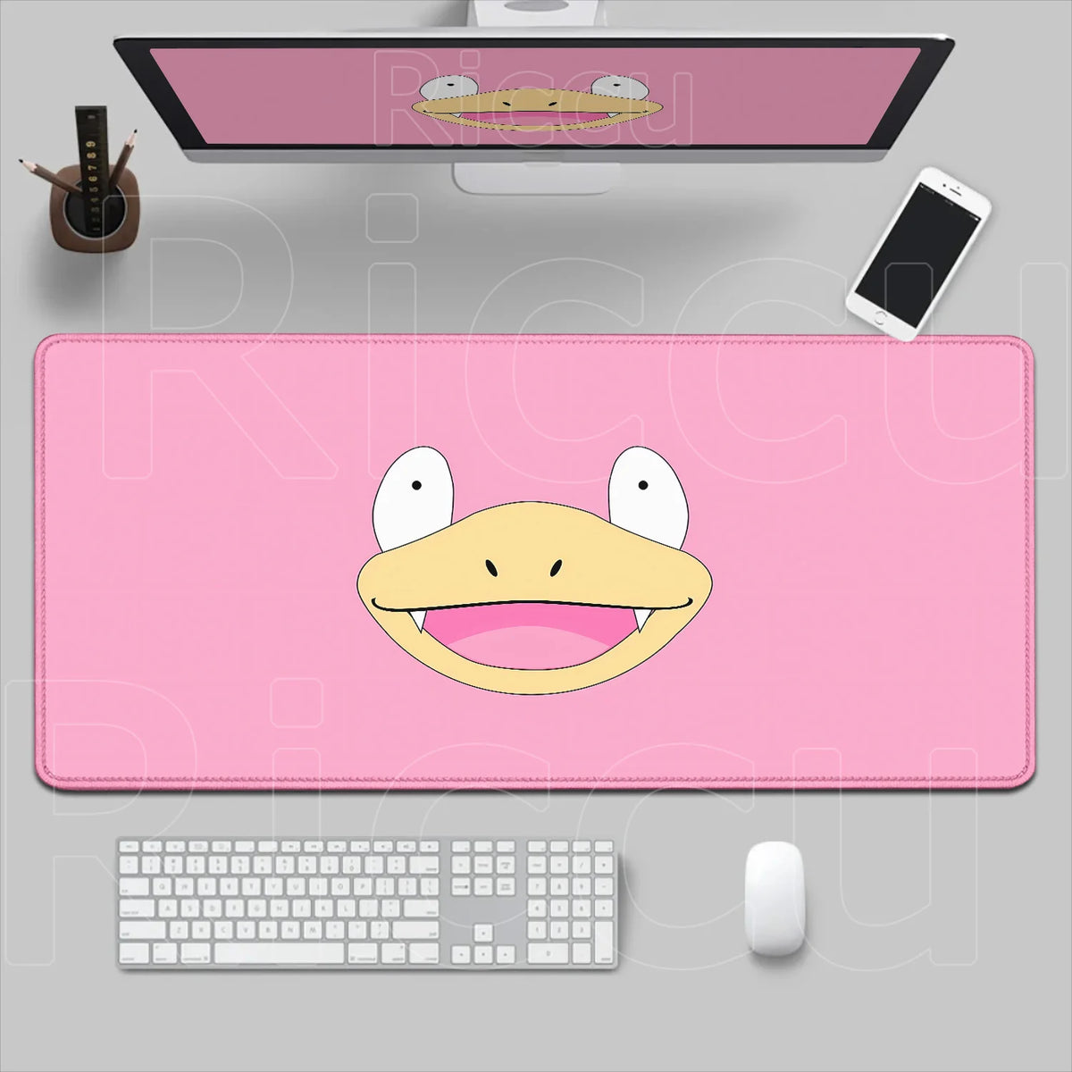 HD 900x400 Rubber Large PC Mousepad Gaming Mouse Pad Accessories Pikachu Slowpoke XXL Desk Keyboard Mat Computer Laptop Mausepad