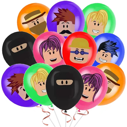 Cartoon Latex Balloons 12inch Lots Package Birthday Party Roblox Kids Favors Birthday Baby Shower Supplies Balloon Decorations