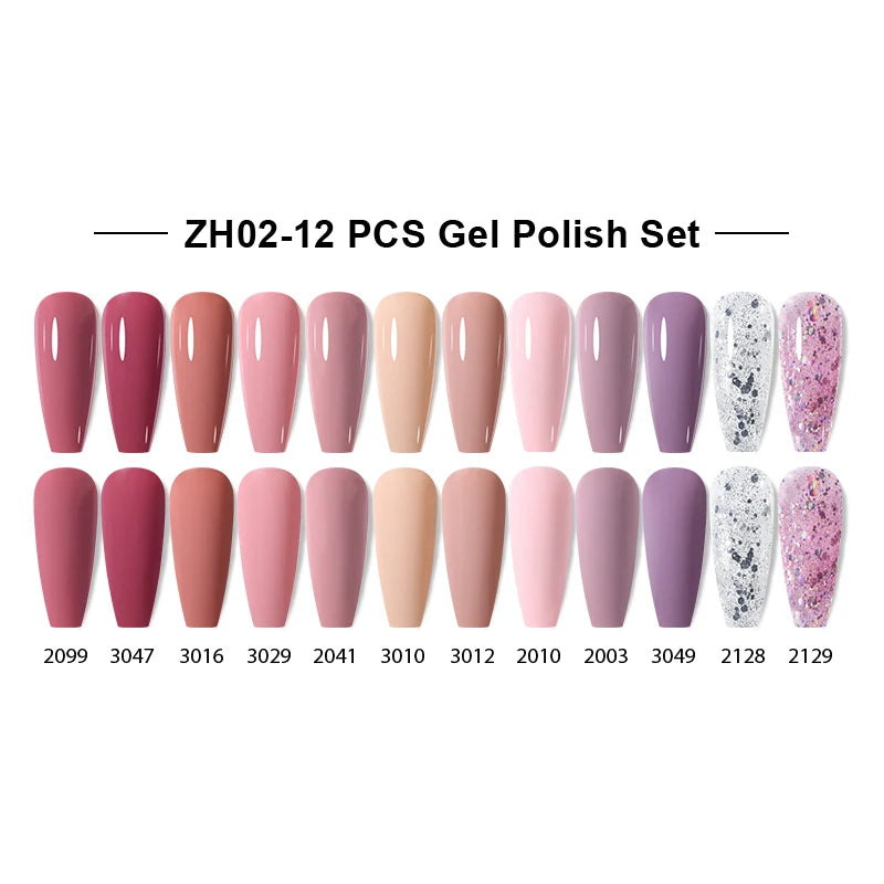 NAILCO 15ml Gel Nail Polish Set 30pcs/Lot Gel Polish Nail Soak Off UV LED Semi-Permanent Varnishes Nail Art Salon Free Shipping