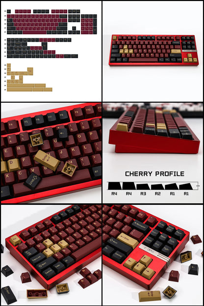 KBDiy GMK Keycap Double Shot GMK Olivia Shoko Jamon WOB Red Samurai Botanical PBT Keycaps Cherry Profile for Mechanical Keyboard