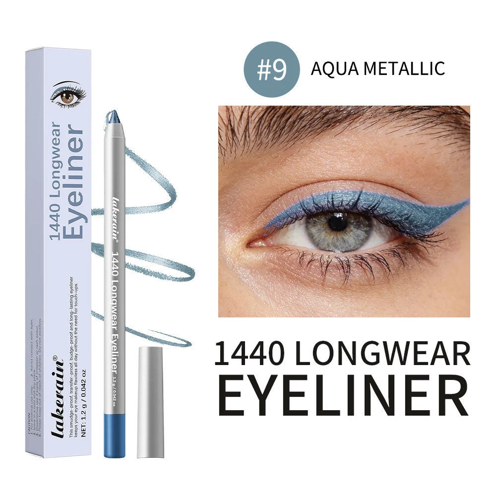 Lakerain Smooth Waterproof Eyeliner Pen Quick-Drying Long-Lasting Sweat-Proof Smudge-Proof for Perfect Makeup Application