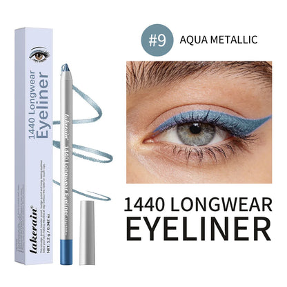 Lakerain Smooth Waterproof Eyeliner Pen Quick-Drying Long-Lasting Sweat-Proof Smudge-Proof for Perfect Makeup Application