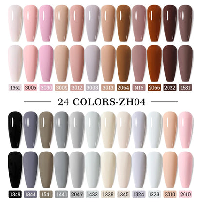 Clou Beaute 20pcs TPO & HEMA FREE Nail Gel Polish Set Red Pink Nude UV LED Soak Off Polish Gel Nail Semi Permanent Nail Varnish