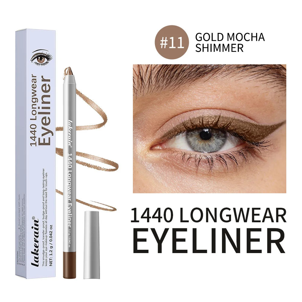 Lakerain Smooth Waterproof Eyeliner Pen Quick-Drying Long-Lasting Sweat-Proof Smudge-Proof for Perfect Makeup Application