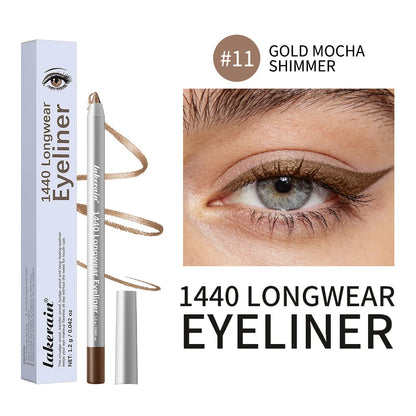 Lakerain Smooth Waterproof Eyeliner Pen Quick-Drying Long-Lasting Sweat-Proof Smudge-Proof for Perfect Makeup Application