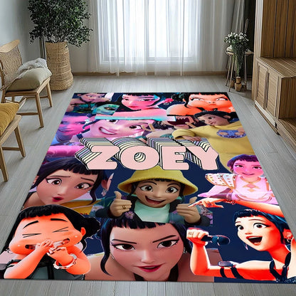 K-Pop Demon Hunters Golden Saja Boys Living Room Non-Slip Area Rug Soft Carpet for Bedroom Playroom Sofa,Home Decor Doormat