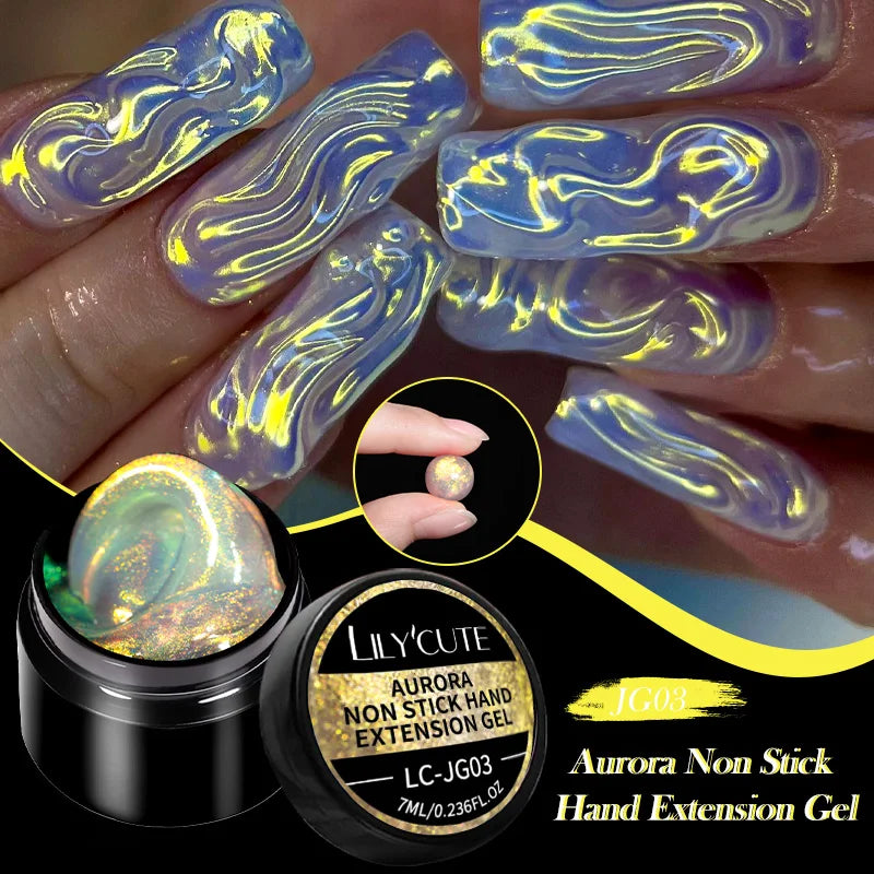 LILYCUTE 15ML Quick Extension Gel Nail Polish Nude Milk White Color Finger Prolong Acrylic Crystal Construction Hard Gel Varnish