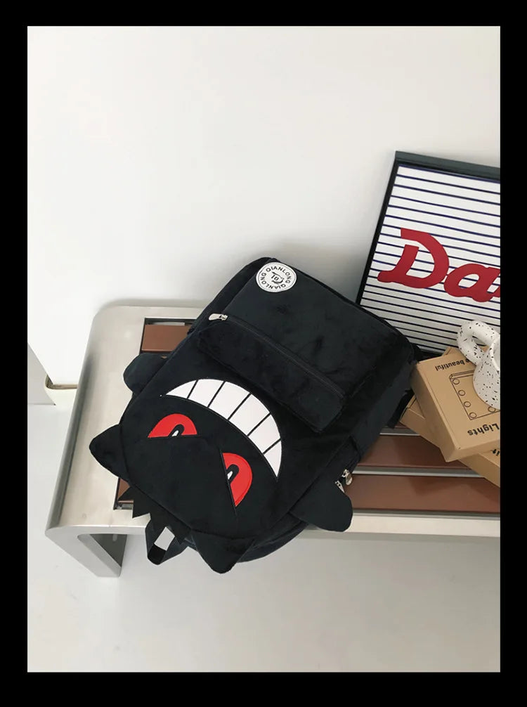 TAKARA TOMY Pokemon Backpack Gengar Student School Bag Children's Gifts Cartoon Kawaii SchoolBag Mochila