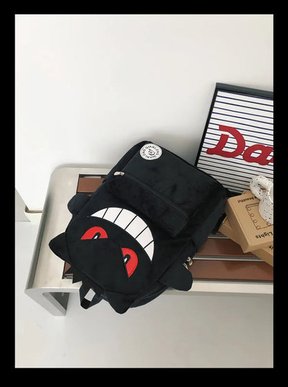 TAKARA TOMY Pokemon Backpack Gengar Student School Bag Children's Gifts Cartoon Kawaii SchoolBag Mochila